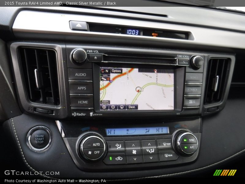 Classic Silver Metallic / Black 2015 Toyota RAV4 Limited AWD
