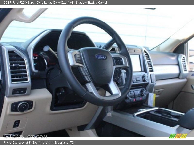 Shadow Black / Camel 2017 Ford F250 Super Duty Lariat Crew Cab 4x4