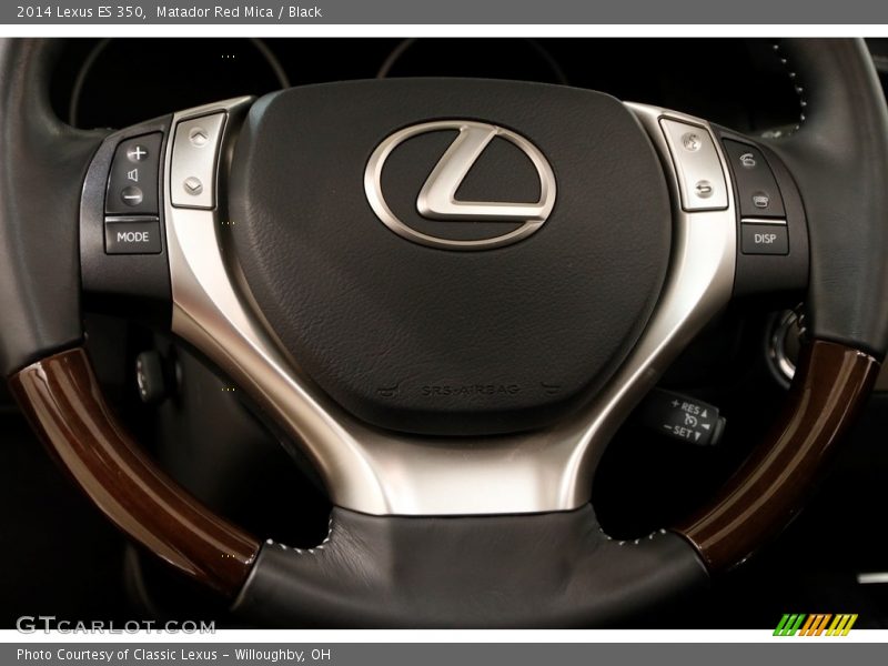 Matador Red Mica / Black 2014 Lexus ES 350