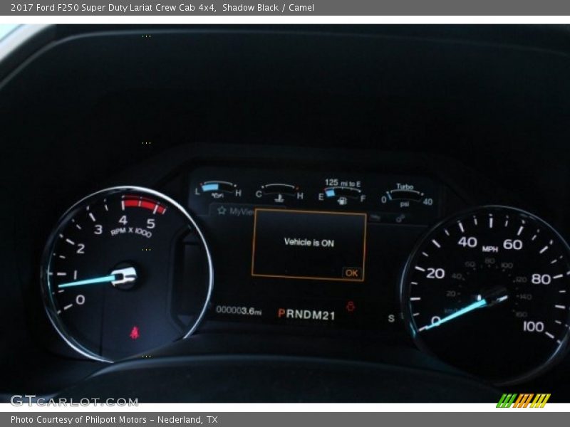Shadow Black / Camel 2017 Ford F250 Super Duty Lariat Crew Cab 4x4