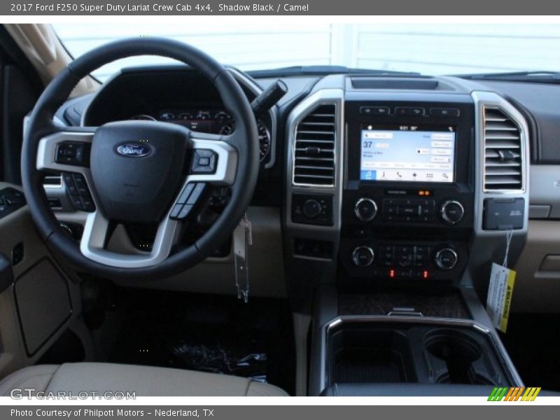 Shadow Black / Camel 2017 Ford F250 Super Duty Lariat Crew Cab 4x4