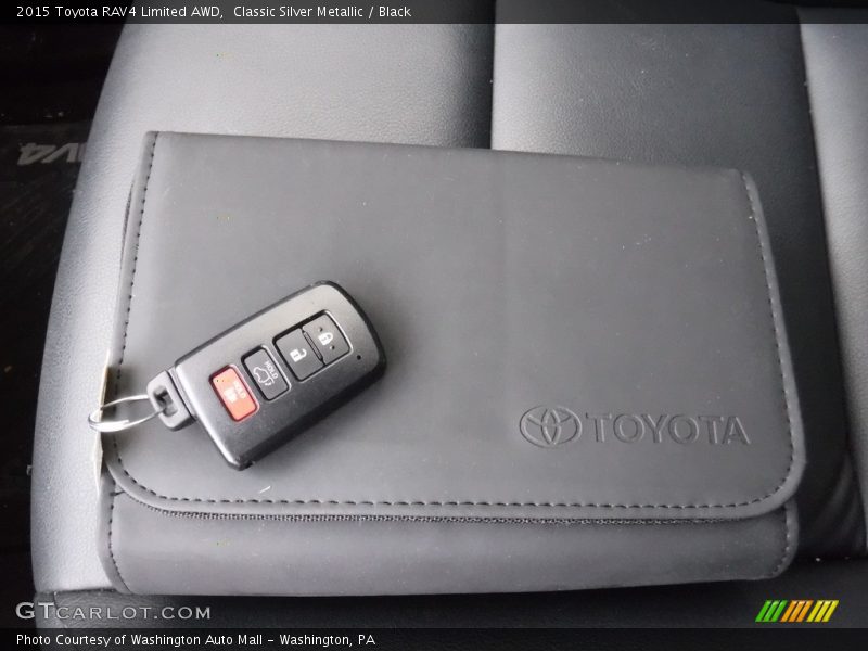 Classic Silver Metallic / Black 2015 Toyota RAV4 Limited AWD