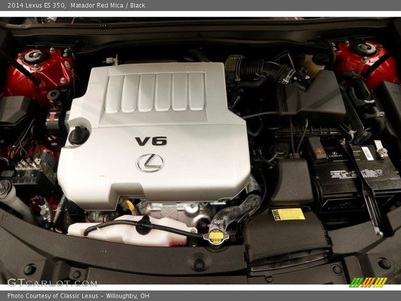 Matador Red Mica / Black 2014 Lexus ES 350