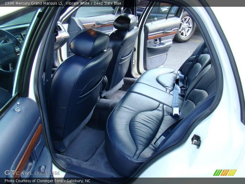 Vibrant White / Deep Slate Blue 1996 Mercury Grand Marquis LS
