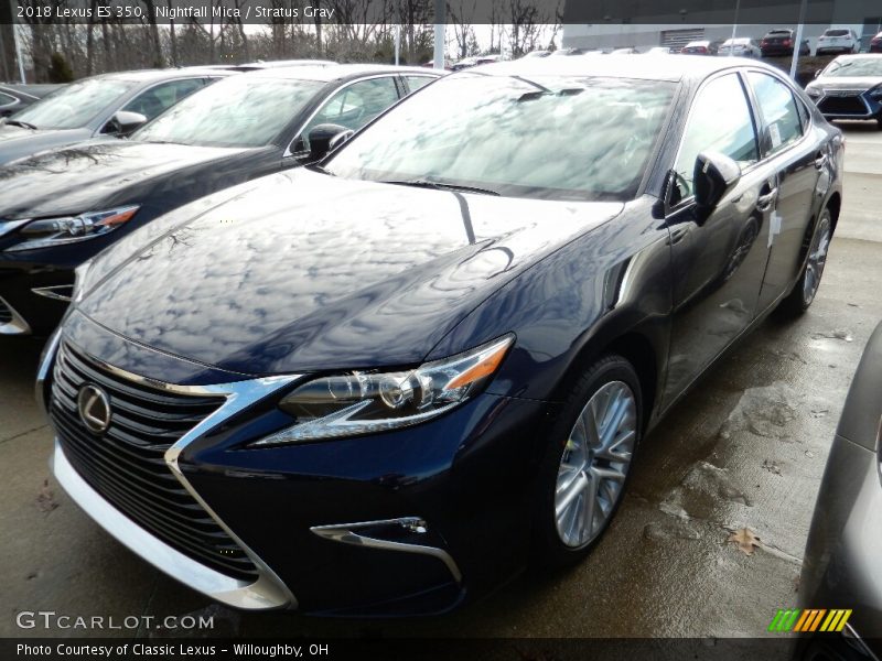 Nightfall Mica / Stratus Gray 2018 Lexus ES 350
