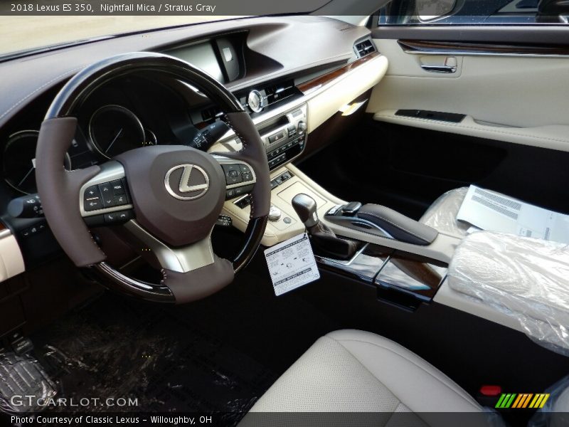 Nightfall Mica / Stratus Gray 2018 Lexus ES 350