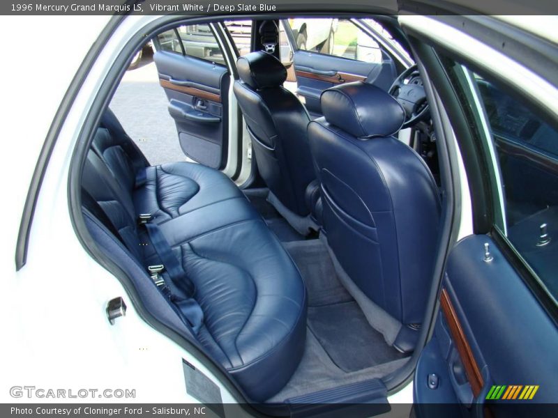 Vibrant White / Deep Slate Blue 1996 Mercury Grand Marquis LS