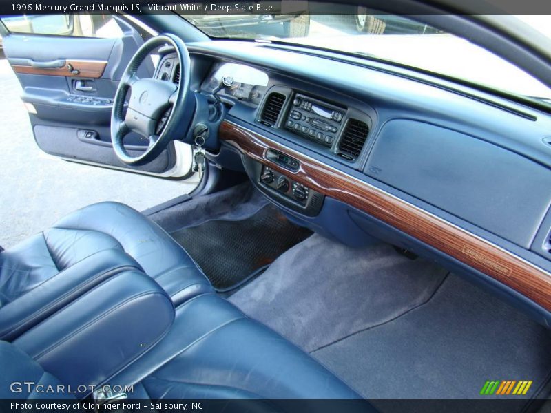 Vibrant White / Deep Slate Blue 1996 Mercury Grand Marquis LS