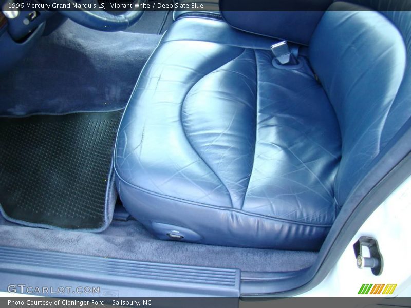 Vibrant White / Deep Slate Blue 1996 Mercury Grand Marquis LS
