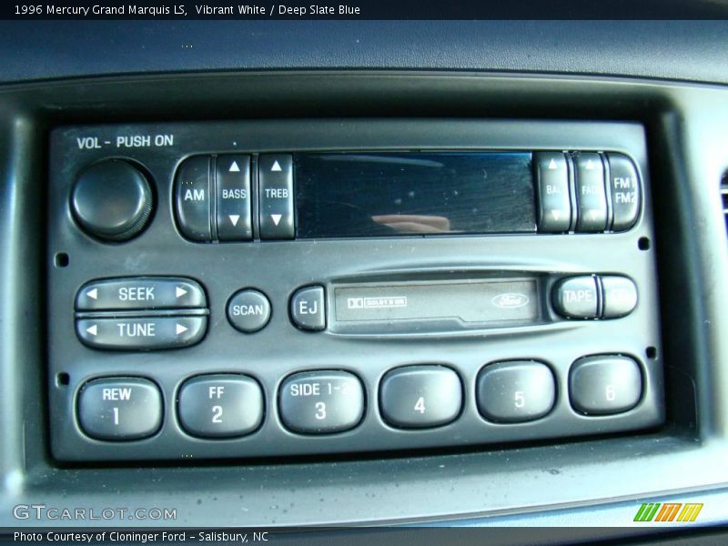 Vibrant White / Deep Slate Blue 1996 Mercury Grand Marquis LS