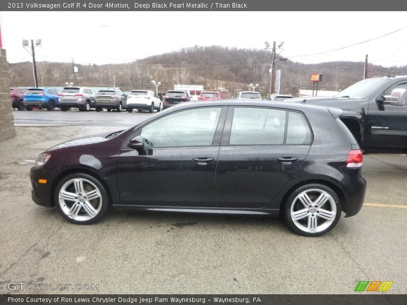 Deep Black Pearl Metallic / Titan Black 2013 Volkswagen Golf R 4 Door 4Motion
