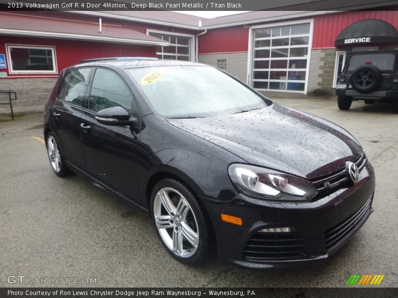 Deep Black Pearl Metallic / Titan Black 2013 Volkswagen Golf R 4 Door 4Motion