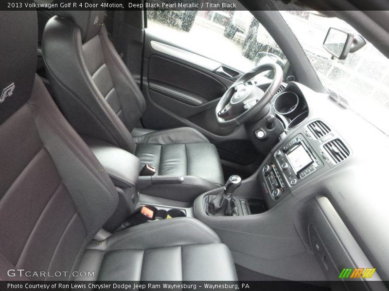 Deep Black Pearl Metallic / Titan Black 2013 Volkswagen Golf R 4 Door 4Motion