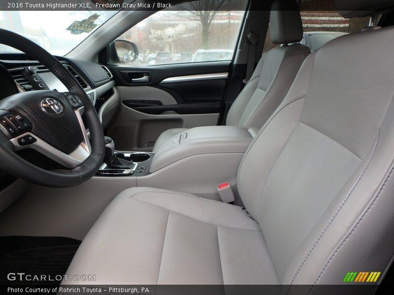 Predawn Gray Mica / Black 2016 Toyota Highlander XLE