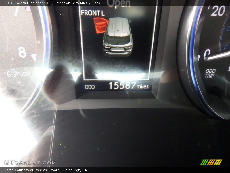 Predawn Gray Mica / Black 2016 Toyota Highlander XLE