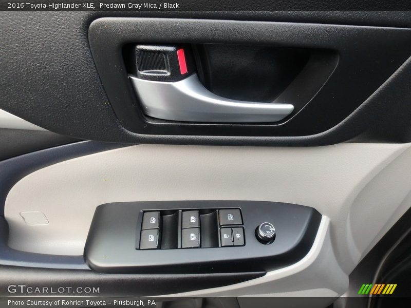Predawn Gray Mica / Black 2016 Toyota Highlander XLE