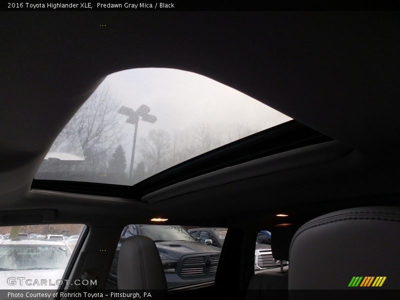Predawn Gray Mica / Black 2016 Toyota Highlander XLE