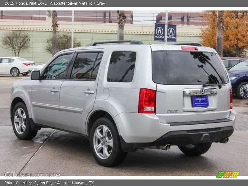 Alabaster Silver Metallic / Gray 2015 Honda Pilot EX-L