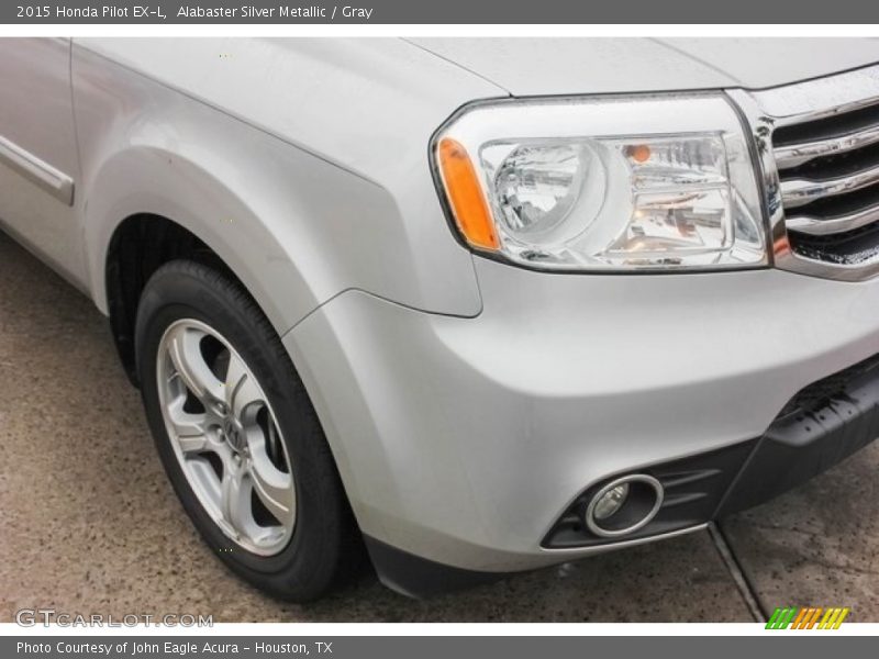 Alabaster Silver Metallic / Gray 2015 Honda Pilot EX-L