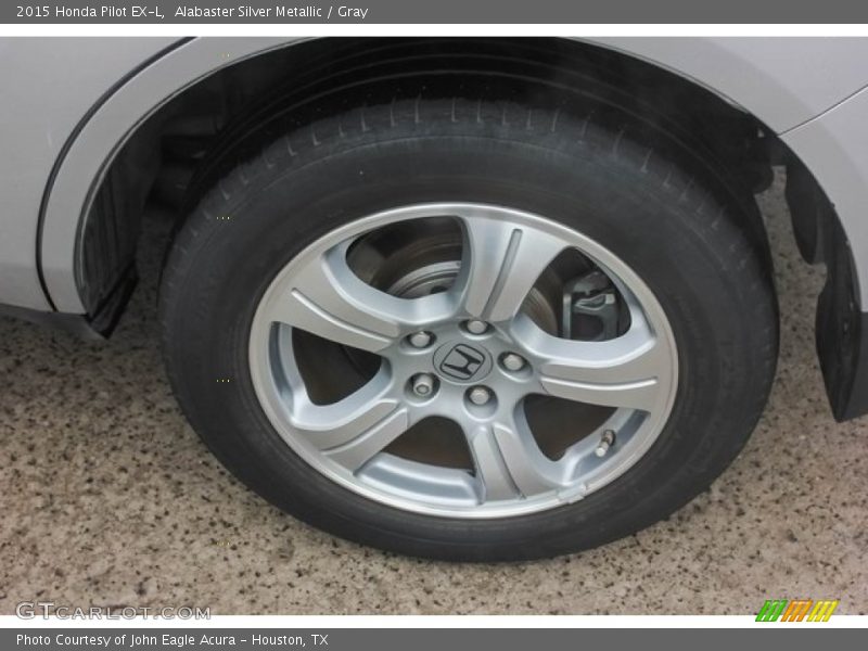 Alabaster Silver Metallic / Gray 2015 Honda Pilot EX-L