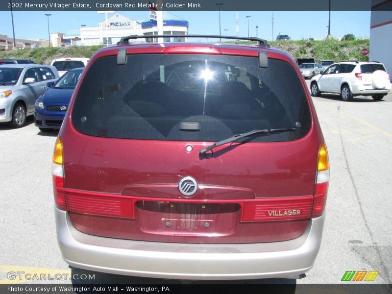 Cordovan Red Metallic / Golden Mink 2002 Mercury Villager Estate