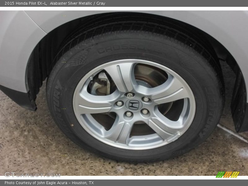 Alabaster Silver Metallic / Gray 2015 Honda Pilot EX-L
