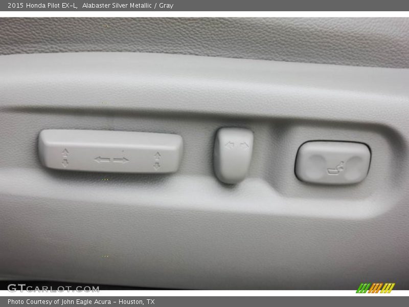 Alabaster Silver Metallic / Gray 2015 Honda Pilot EX-L