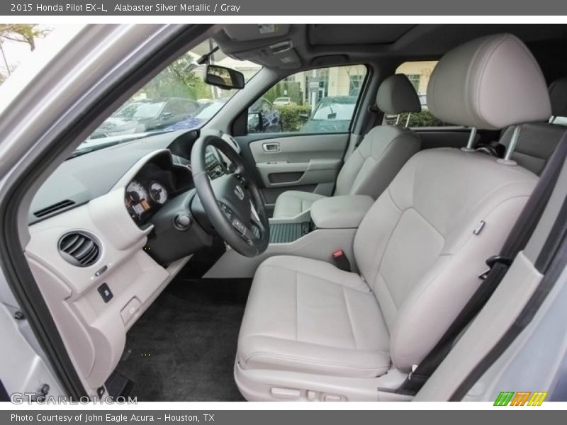 Alabaster Silver Metallic / Gray 2015 Honda Pilot EX-L