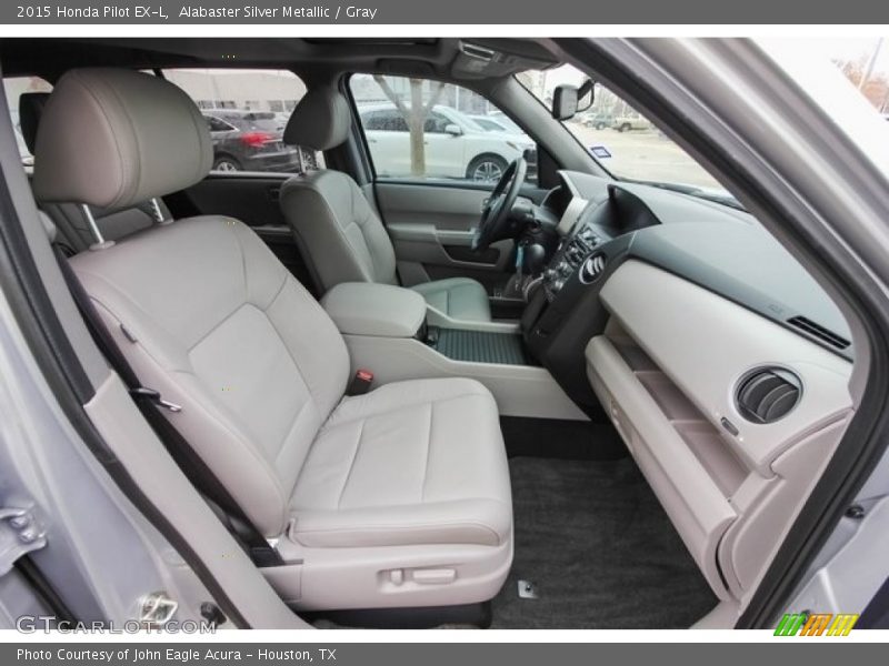 Alabaster Silver Metallic / Gray 2015 Honda Pilot EX-L