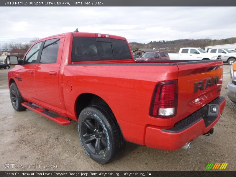 Flame Red / Black 2018 Ram 1500 Sport Crew Cab 4x4