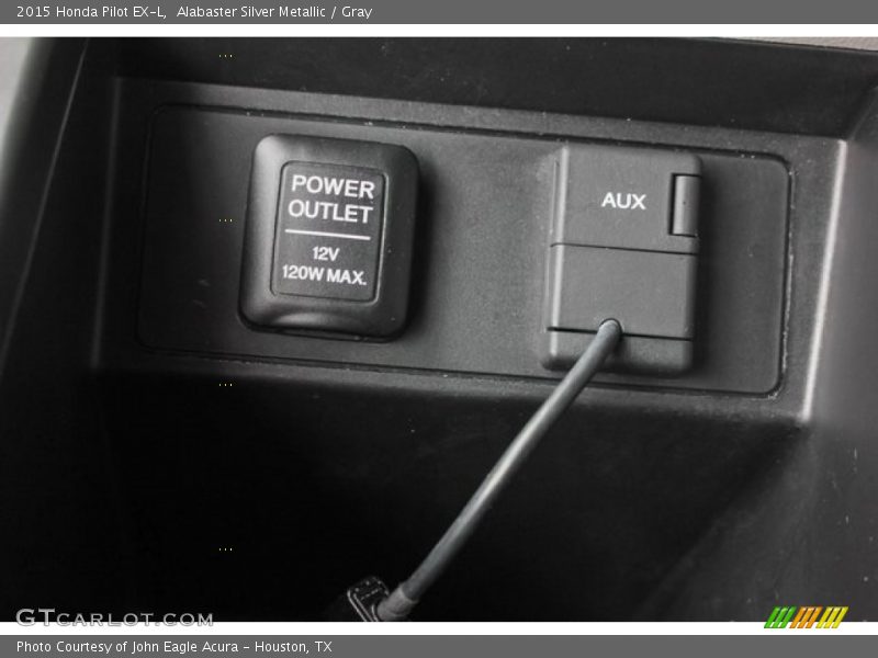 Alabaster Silver Metallic / Gray 2015 Honda Pilot EX-L
