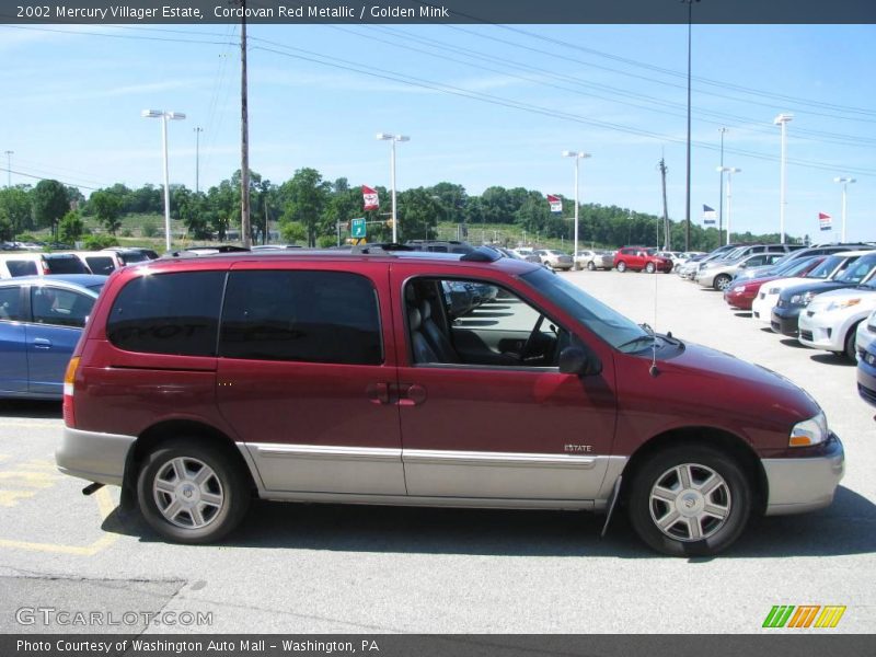 Cordovan Red Metallic / Golden Mink 2002 Mercury Villager Estate