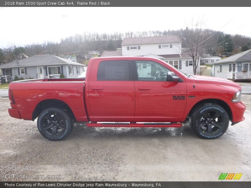 Flame Red / Black 2018 Ram 1500 Sport Crew Cab 4x4