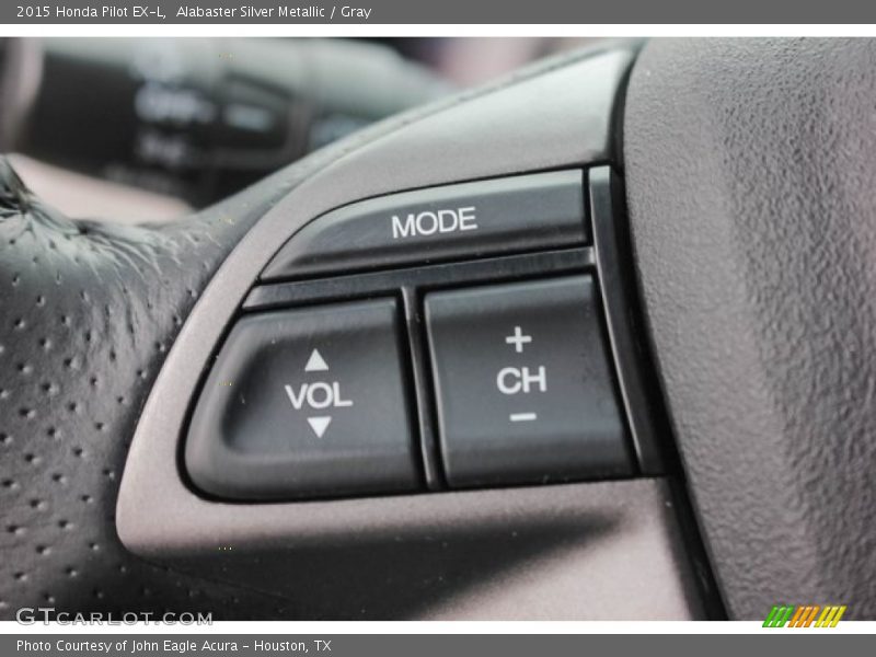 Alabaster Silver Metallic / Gray 2015 Honda Pilot EX-L
