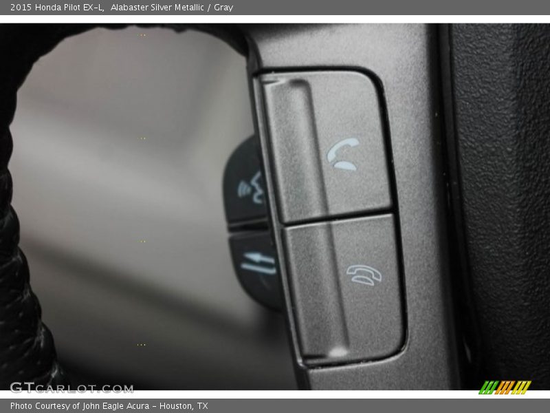 Alabaster Silver Metallic / Gray 2015 Honda Pilot EX-L