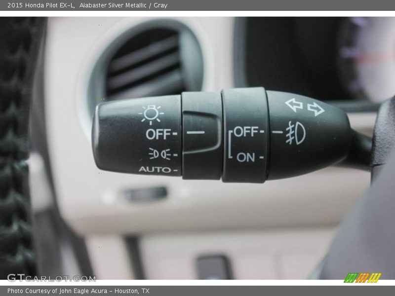 Alabaster Silver Metallic / Gray 2015 Honda Pilot EX-L