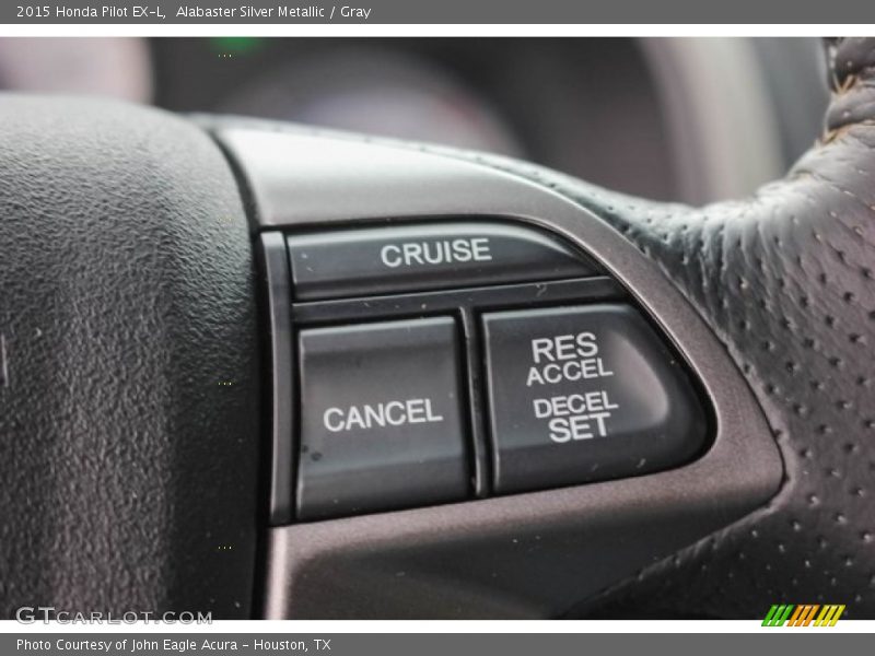 Alabaster Silver Metallic / Gray 2015 Honda Pilot EX-L