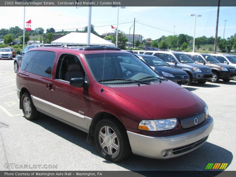 Cordovan Red Metallic / Golden Mink 2002 Mercury Villager Estate