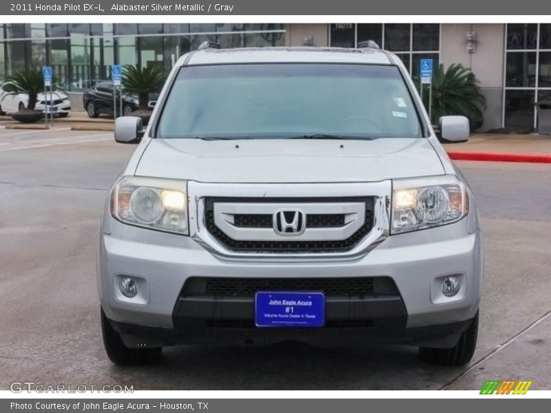 Alabaster Silver Metallic / Gray 2011 Honda Pilot EX-L