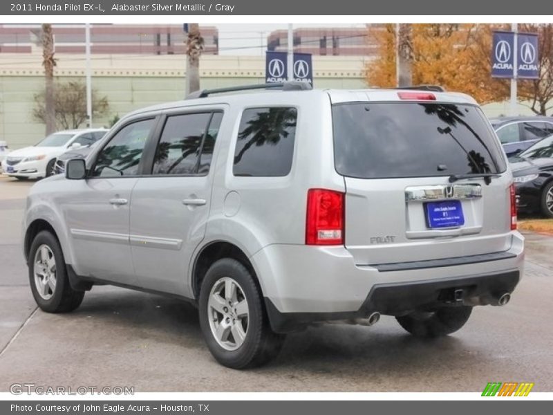 Alabaster Silver Metallic / Gray 2011 Honda Pilot EX-L