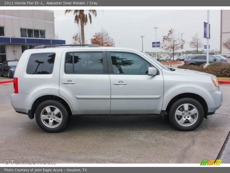 Alabaster Silver Metallic / Gray 2011 Honda Pilot EX-L