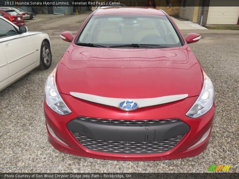 Venetian Red Pearl / Camel 2013 Hyundai Sonata Hybrid Limited
