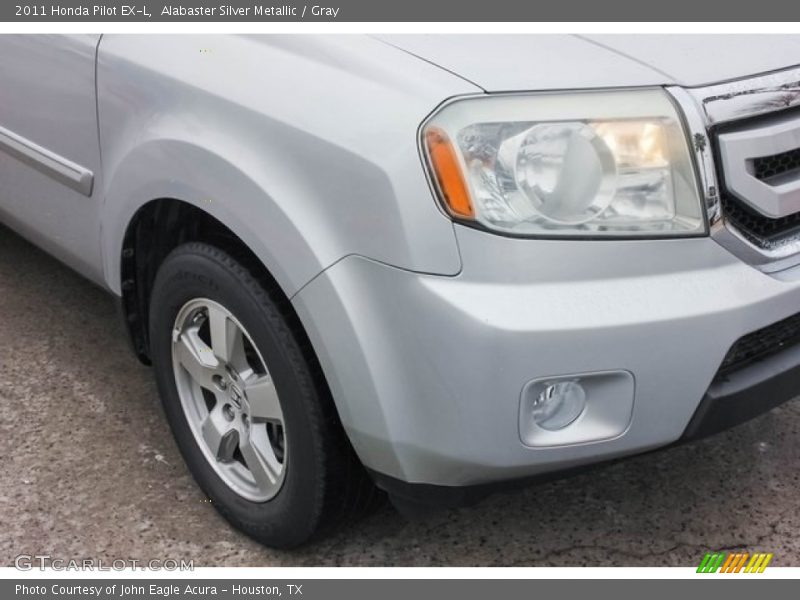 Alabaster Silver Metallic / Gray 2011 Honda Pilot EX-L