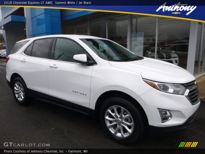 Summit White / Jet Black 2018 Chevrolet Equinox LT AWD