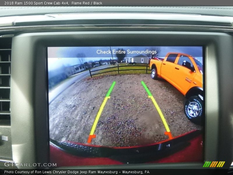 Flame Red / Black 2018 Ram 1500 Sport Crew Cab 4x4