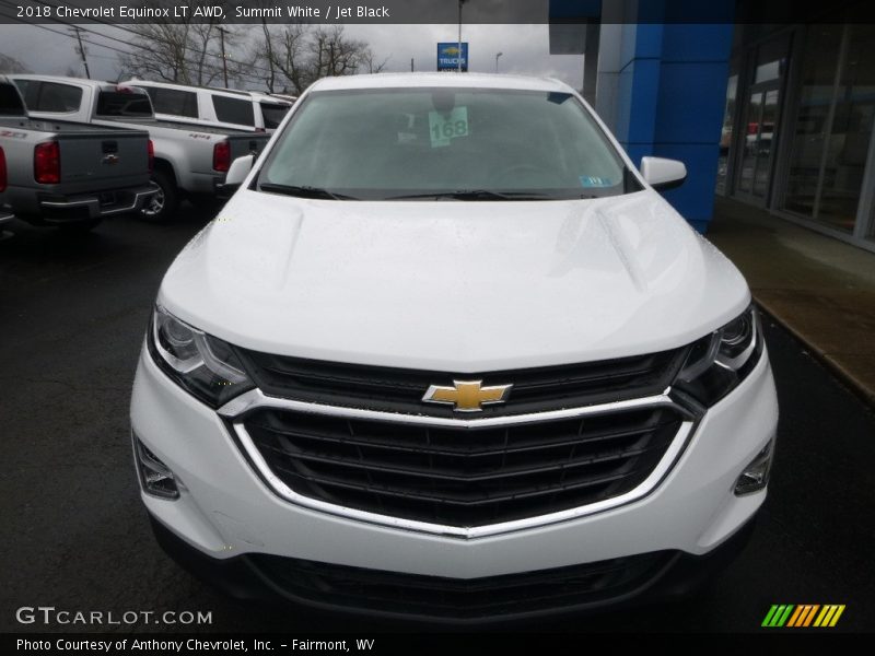 Summit White / Jet Black 2018 Chevrolet Equinox LT AWD