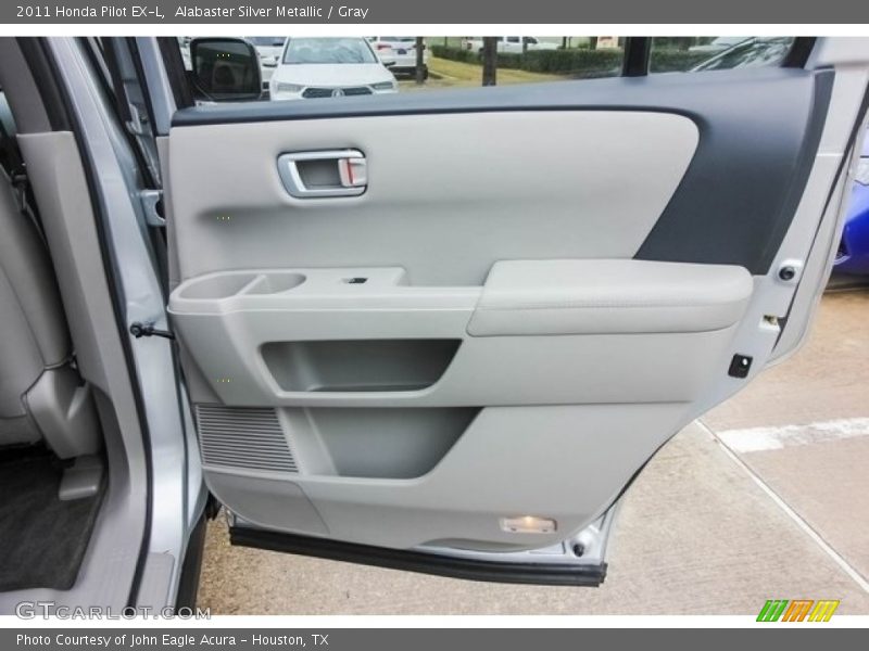 Alabaster Silver Metallic / Gray 2011 Honda Pilot EX-L