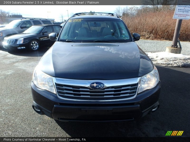 Obsidian Black Pearl / Platinum 2009 Subaru Forester 2.5 X Limited