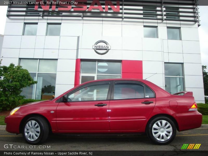 Rio Red Pearl / Gray 2007 Mitsubishi Lancer ES