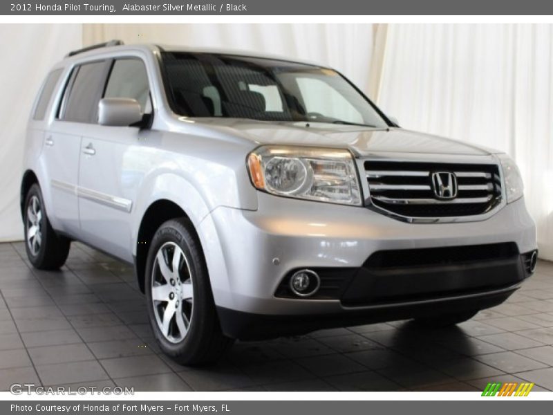 Alabaster Silver Metallic / Black 2012 Honda Pilot Touring